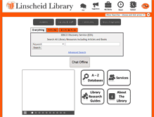 Tablet Screenshot of library.ecok.edu